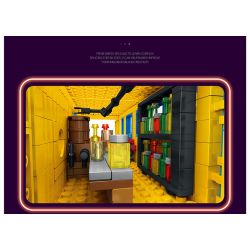 JUHANG TECHNOLOGY 86016 non  THANH CHỨA bộ đồ chơi xếp lắp ráp ghép mô hình Modular Buildings CONTAINER BAR Mô Hình Nhà Cửa 1489 khối