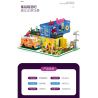 JUHANG TECHNOLOGY 86016 non  THANH CHỨA bộ đồ chơi xếp lắp ráp ghép mô hình Modular Buildings CONTAINER BAR Mô Hình Nhà Cửa 1489 khối