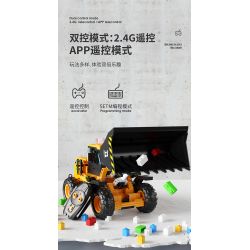 HAPPY BUILD SHINEYU XINYU YC-33002 33002 YC33002 non  CHIẾC XE ỦI bộ đồ chơi xếp lắp ráp ghép mô hình  BULLDOZER Kỹ Thuật Công Nghệ Cao Mô Hình Phương Tiện 653 khối