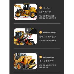 HAPPY BUILD SHINEYU XINYU YC-33002 33002 YC33002 non  CHIẾC XE ỦI bộ đồ chơi xếp lắp ráp ghép mô hình  BULLDOZER Kỹ Thuật Công Nghệ Cao Mô Hình Phương Tiện 653 khối