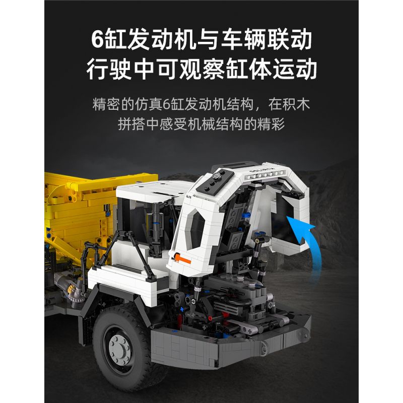 CADA DOUBLEE C61054 61054 non  XE BEN XÂY DỰNG CÓ KHỚP NỐI 1:17 tỷ lệ 1:17 bộ đồ chơi xếp lắp ráp ghép mô hình  ARTICULATED DUMP TRUCK Kỹ Thuật Công Nghệ Cao Mô Hình Phương Tiện 3067 khối