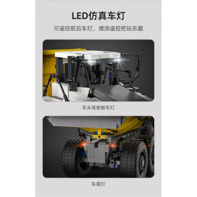 CADA DOUBLEE C61054 61054 non  XE BEN XÂY DỰNG CÓ KHỚP NỐI 1:17 tỷ lệ 1:17 bộ đồ chơi xếp lắp ráp ghép mô hình  ARTICULATED DUMP TRUCK Kỹ Thuật Công Nghệ Cao Mô Hình Phương Tiện 3067 khối