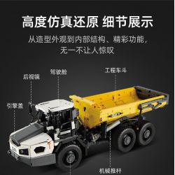 CADA DOUBLEE C61054 61054 non  XE BEN XÂY DỰNG CÓ KHỚP NỐI 1:17 tỷ lệ 1:17 bộ đồ chơi xếp lắp ráp ghép mô hình  ARTICULATED DUMP TRUCK Kỹ Thuật Công Nghệ Cao Mô Hình Phương Tiện 3067 khối