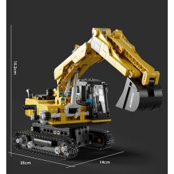 HAPPY BUILD SHINEYU XINYU YC-33001 33001 YC33001 non  MÁY XÚC bộ đồ chơi xếp lắp ráp ghép mô hình  Kỹ Thuật Công Nghệ Cao Mô Hình Phương Tiện 686 khối