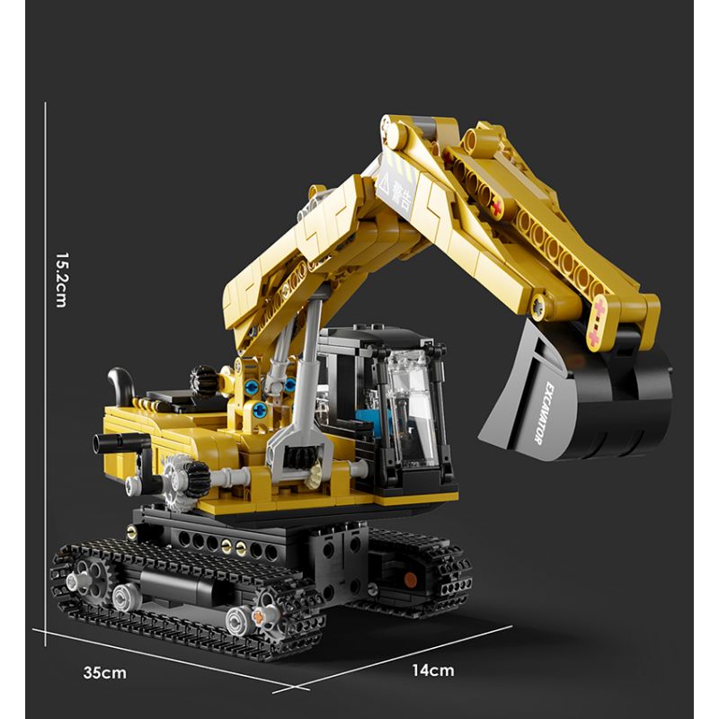 HAPPY BUILD SHINEYU XINYU YC-33001 33001 YC33001 non  MÁY XÚC bộ đồ chơi xếp lắp ráp ghép mô hình  Kỹ Thuật Công Nghệ Cao Mô Hình Phương Tiện 686 khối