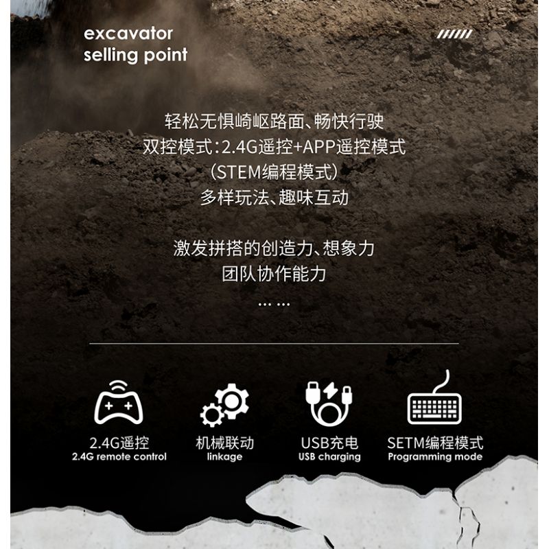 HAPPY BUILD SHINEYU XINYU YC-33001 33001 YC33001 non  MÁY XÚC bộ đồ chơi xếp lắp ráp ghép mô hình  Kỹ Thuật Công Nghệ Cao Mô Hình Phương Tiện 686 khối