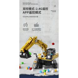 HAPPY BUILD SHINEYU XINYU YC-33001 33001 YC33001 non  MÁY XÚC bộ đồ chơi xếp lắp ráp ghép mô hình  Kỹ Thuật Công Nghệ Cao Mô Hình Phương Tiện 686 khối
