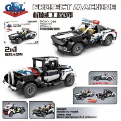 Kazi KY1089 1089 non  XE CẢNH SÁT TUẦN TRA COUPE KÉO bộ đồ chơi xếp lắp ráp ghép mô hình  Kỹ Thuật Công Nghệ Cao Mô Hình Phương Tiện 265 khối