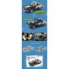 Kazi KY1089 1089 non  XE CẢNH SÁT TUẦN TRA COUPE KÉO bộ đồ chơi xếp lắp ráp ghép mô hình  Kỹ Thuật Công Nghệ Cao Mô Hình Phương Tiện 265 khối