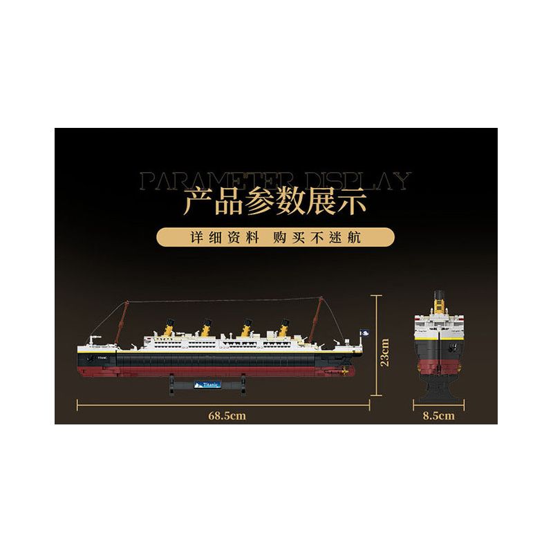 FORANGE FC6005 6005 non  ĐÀI TƯỞNG NIỆM TÀU ?​DU LỊCH KHỔNG LỒ BỊ CHÌM bộ đồ chơi xếp lắp ráp ghép mô hình Creator Expert Chuyên Gia Sáng Tạo 2022 khối