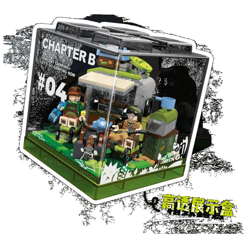 X AREA-X AX0087 0087 non  CẮM TRẠI HOANG DÃ bộ đồ chơi xếp lắp ráp ghép mô hình X-BOX 2.0 LET'S GO CAMPING NOW