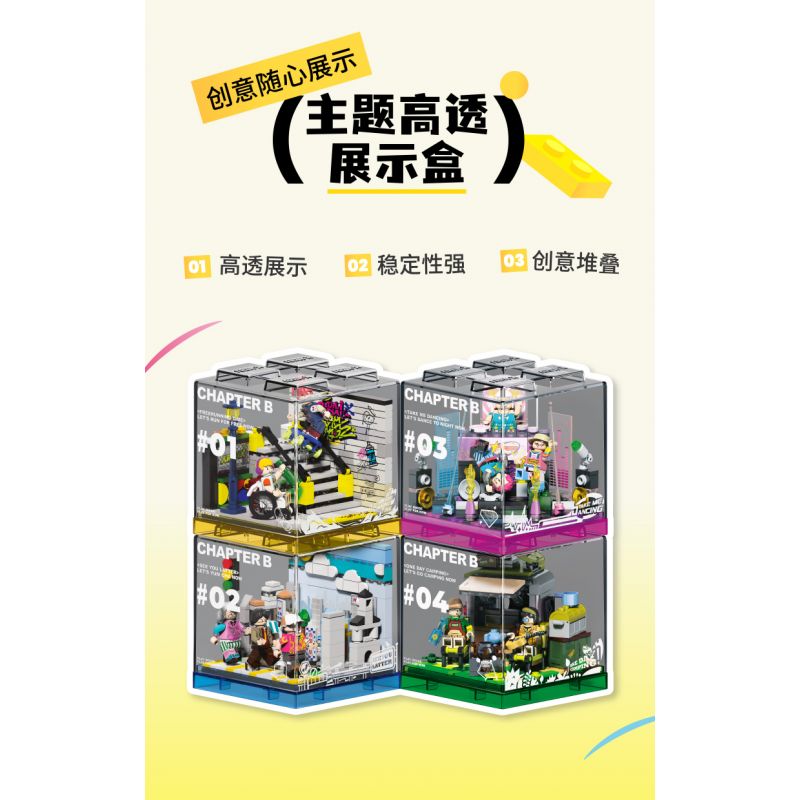 X AREA-X AX0087 0087 non  CẮM TRẠI HOANG DÃ bộ đồ chơi xếp lắp ráp ghép mô hình X-BOX 2.0 LET'S GO CAMPING NOW