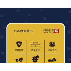 TREE HEIGHT JXL803 non  GIÁNG SINH ĐẦY MÀU SẮC bộ đồ chơi xếp lắp ráp ghép mô hình Christmas FUN CHRISTMAS 324 khối