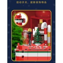 TREE HEIGHT JXL803 non  GIÁNG SINH ĐẦY MÀU SẮC bộ đồ chơi xếp lắp ráp ghép mô hình Christmas FUN CHRISTMAS 324 khối