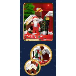 TREE HEIGHT JXL803 non  GIÁNG SINH ĐẦY MÀU SẮC bộ đồ chơi xếp lắp ráp ghép mô hình Christmas FUN CHRISTMAS 324 khối