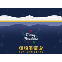 TREE HEIGHT JXL803 non  GIÁNG SINH ĐẦY MÀU SẮC bộ đồ chơi xếp lắp ráp ghép mô hình Christmas FUN CHRISTMAS 324 khối