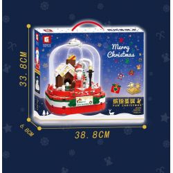 TREE HEIGHT JXL803 non  GIÁNG SINH ĐẦY MÀU SẮC bộ đồ chơi xếp lắp ráp ghép mô hình Christmas FUN CHRISTMAS 324 khối