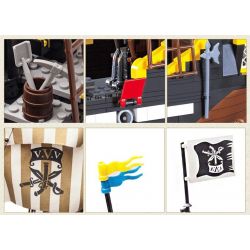 QMAN ENLIGHTEN KEEPPLEY 307 non  TÀU CƯỚP BIỂN RÂU ĐỎ bộ đồ chơi xếp lắp ráp ghép mô hình Pirates Of The Caribbean CORSAIR Cướp Biển Vùng Caribe 590 khối QMAN ENLIGHTEN KEEPPLEY 307 non  TÀU CƯỚP BIỂN RÂU ĐỎ bộ đồ chơi xếp lắp ráp ghép mô hình Pirates Of The Caribbean CORSAIR Cướp Biển Vùng Caribe 590 khối