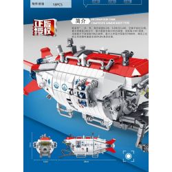 PanlosBrick 688009 Panlos Brick 688009 non  TÀU LẶN CÓ NGƯỜI LÁI GIAO LONG-1 bộ đồ chơi xếp lắp ráp ghép mô hình Creator Expert JIAOLONG NO.1 SUBMERSIBLE Chuyên Gia Sáng Tạo 1024 khối