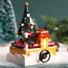GAODAI 80001 non  HỘP NHẠC GIÁNG SINH bộ đồ chơi xếp lắp ráp ghép mô hình Christmas CHRISTMAS MUSICBOX 408 khối
