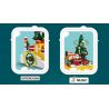 GAODAI 80001 non  HỘP NHẠC GIÁNG SINH bộ đồ chơi xếp lắp ráp ghép mô hình Christmas CHRISTMAS MUSICBOX 408 khối