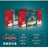 GAODAI 80001 non  HỘP NHẠC GIÁNG SINH bộ đồ chơi xếp lắp ráp ghép mô hình Christmas CHRISTMAS MUSICBOX 408 khối