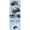 GBL KY1086 1086 non  XE KÉO LÙI CHỐNG BẠO LOẠN ĐỊA HÌNH bộ đồ chơi xếp lắp ráp ghép mô hình  Kỹ Thuật Công Nghệ Cao Mô Hình Phương Tiện 260 khối