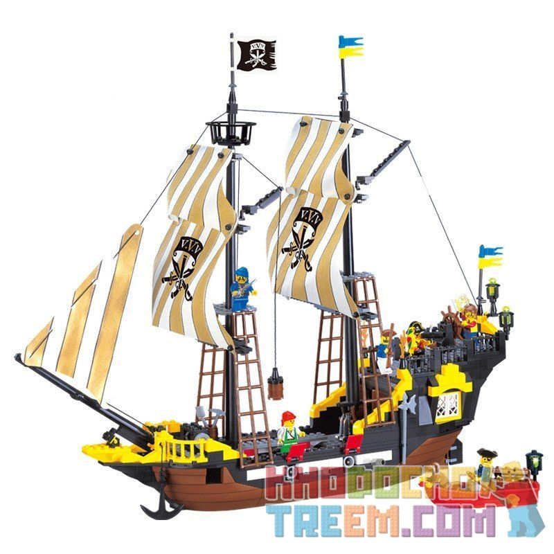 Enlighten 307 Qman 307 KEEPPLEY 307 Xếp hình kiểu Lego PIRATES OF THE CARIBBEAN Corsair Adventure Tàu Cướp Biển Râu Đỏ 590 khối Enlighten 307 Qman 307 KEEPPLEY 307 Xếp hình kiểu Lego PIRATES OF THE CARIBBEAN Corsair Adventure Tàu Cướp Biển Râu Đỏ 590 khối
