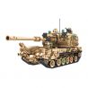 YOLOPARK 40020 non  PHÁO TỰ HÀNH 155 bộ đồ chơi xếp lắp ráp ghép mô hình Military Army BRICKS MAN 01 Quân Sự Bộ Đội 1648 khối