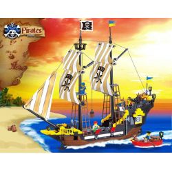 QMAN ENLIGHTEN KEEPPLEY 307 non  TÀU CƯỚP BIỂN RÂU ĐỎ bộ đồ chơi xếp lắp ráp ghép mô hình Pirates Of The Caribbean CORSAIR Cướp Biển Vùng Caribe 590 khối QMAN ENLIGHTEN KEEPPLEY 307 non  TÀU CƯỚP BIỂN RÂU ĐỎ bộ đồ chơi xếp lắp ráp ghép mô hình Pirates Of The Caribbean CORSAIR Cướp Biển Vùng Caribe 590 khối