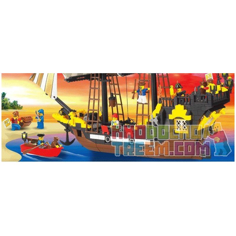 QMAN ENLIGHTEN KEEPPLEY 307 non  TÀU CƯỚP BIỂN RÂU ĐỎ bộ đồ chơi xếp lắp ráp ghép mô hình Pirates Of The Caribbean CORSAIR Cướp Biển Vùng Caribe 590 khối QMAN ENLIGHTEN KEEPPLEY 307 non  TÀU CƯỚP BIỂN RÂU ĐỎ bộ đồ chơi xếp lắp ráp ghép mô hình Pirates Of The Caribbean CORSAIR Cướp Biển Vùng Caribe 590 khối