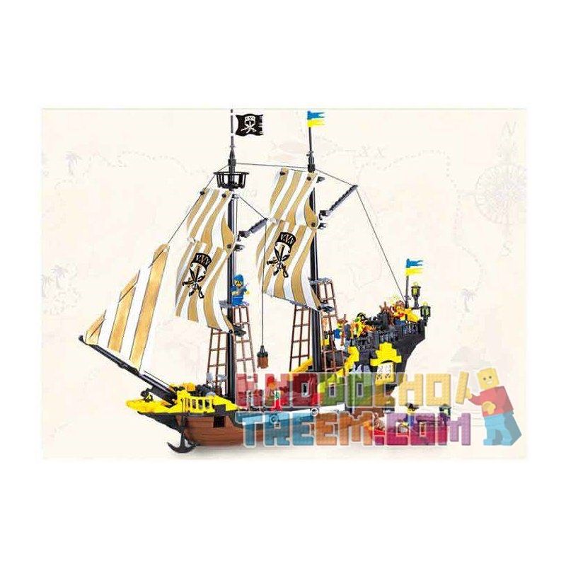QMAN ENLIGHTEN KEEPPLEY 307 non  TÀU CƯỚP BIỂN RÂU ĐỎ bộ đồ chơi xếp lắp ráp ghép mô hình Pirates Of The Caribbean CORSAIR Cướp Biển Vùng Caribe 590 khối QMAN ENLIGHTEN KEEPPLEY 307 non  TÀU CƯỚP BIỂN RÂU ĐỎ bộ đồ chơi xếp lắp ráp ghép mô hình Pirates Of The Caribbean CORSAIR Cướp Biển Vùng Caribe 590 khối