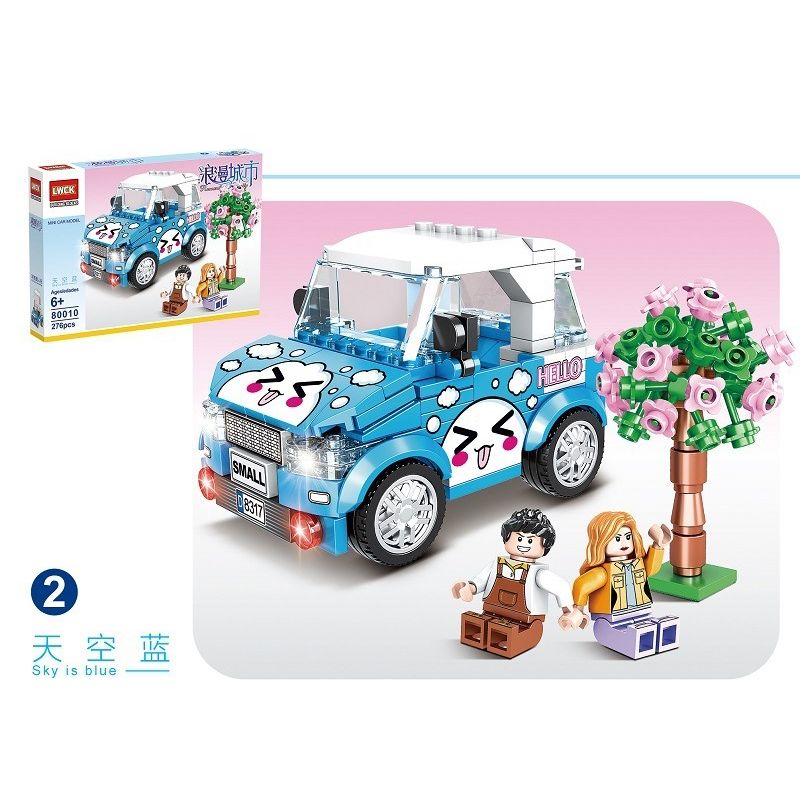 LWCK 80010-1 80010-2 80010-3 80010-4 non  THÀNH PHỐ LÃNG MẠN 4 PHONG CÁCH bộ đồ chơi xếp lắp ráp ghép mô hình Racers ROMANTIC CITY Đua Tốc Độ 1070 khối