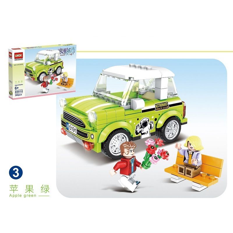 LWCK 80010-1 80010-2 80010-3 80010-4 non  THÀNH PHỐ LÃNG MẠN 4 PHONG CÁCH bộ đồ chơi xếp lắp ráp ghép mô hình Racers ROMANTIC CITY Đua Tốc Độ 1070 khối