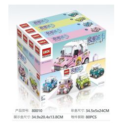 LWCK 80010-1 80010-2 80010-3 80010-4 non  THÀNH PHỐ LÃNG MẠN 4 PHONG CÁCH bộ đồ chơi xếp lắp ráp ghép mô hình Racers ROMANTIC CITY Đua Tốc Độ 1070 khối