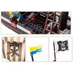 QMAN ENLIGHTEN KEEPPLEY 307 non  TÀU CƯỚP BIỂN RÂU ĐỎ bộ đồ chơi xếp lắp ráp ghép mô hình Pirates Of The Caribbean CORSAIR Cướp Biển Vùng Caribe 590 khối QMAN ENLIGHTEN KEEPPLEY 307 non  TÀU CƯỚP BIỂN RÂU ĐỎ bộ đồ chơi xếp lắp ráp ghép mô hình Pirates Of The Caribbean CORSAIR Cướp Biển Vùng Caribe 590 khối