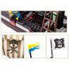 QMAN ENLIGHTEN KEEPPLEY 307 non  TÀU CƯỚP BIỂN RÂU ĐỎ bộ đồ chơi xếp lắp ráp ghép mô hình Pirates Of The Caribbean CORSAIR Cướp Biển Vùng Caribe 590 khối
