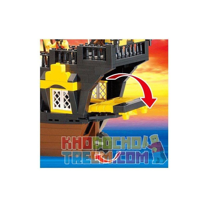QMAN ENLIGHTEN KEEPPLEY 307 non  TÀU CƯỚP BIỂN RÂU ĐỎ bộ đồ chơi xếp lắp ráp ghép mô hình Pirates Of The Caribbean CORSAIR Cướp Biển Vùng Caribe 590 khối QMAN ENLIGHTEN KEEPPLEY 307 non  TÀU CƯỚP BIỂN RÂU ĐỎ bộ đồ chơi xếp lắp ráp ghép mô hình Pirates Of The Caribbean CORSAIR Cướp Biển Vùng Caribe 590 khối