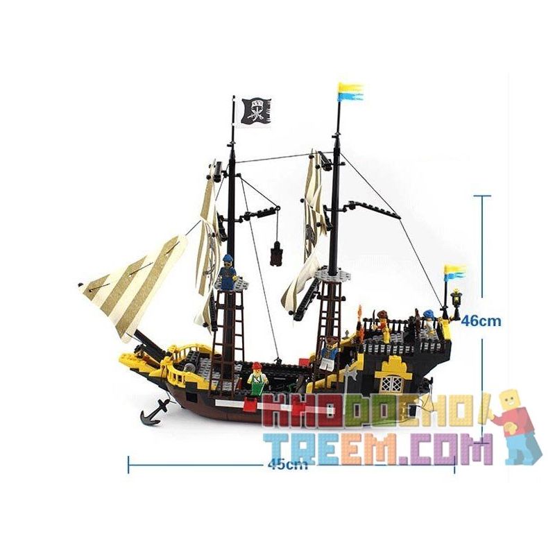 QMAN ENLIGHTEN KEEPPLEY 307 non  TÀU CƯỚP BIỂN RÂU ĐỎ bộ đồ chơi xếp lắp ráp ghép mô hình Pirates Of The Caribbean CORSAIR Cướp Biển Vùng Caribe 590 khối QMAN ENLIGHTEN KEEPPLEY 307 non  TÀU CƯỚP BIỂN RÂU ĐỎ bộ đồ chơi xếp lắp ráp ghép mô hình Pirates Of The Caribbean CORSAIR Cướp Biển Vùng Caribe 590 khối