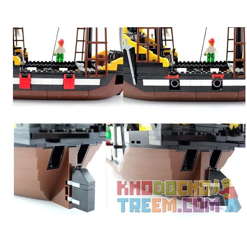 QMAN ENLIGHTEN KEEPPLEY 307 non  TÀU CƯỚP BIỂN RÂU ĐỎ bộ đồ chơi xếp lắp ráp ghép mô hình Pirates Of The Caribbean CORSAIR Cướp Biển Vùng Caribe 590 khối QMAN ENLIGHTEN KEEPPLEY 307 non  TÀU CƯỚP BIỂN RÂU ĐỎ bộ đồ chơi xếp lắp ráp ghép mô hình Pirates Of The Caribbean CORSAIR Cướp Biển Vùng Caribe 590 khối