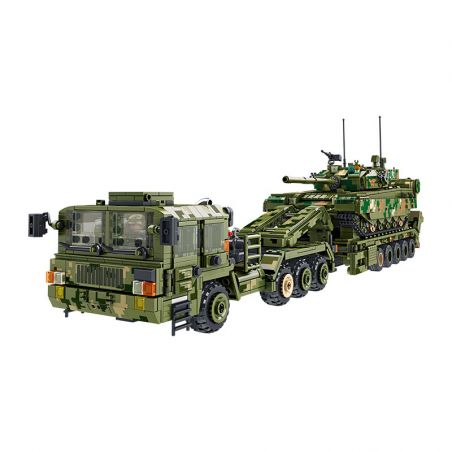 PanlosBrick 688003 Panlos Brick 688003 non  XE TĂNG 99A bộ đồ chơi xếp lắp ráp ghép mô hình Military Army 99A TANK TRANSPORTATION Quân Sự Bộ Đội 2784 khối