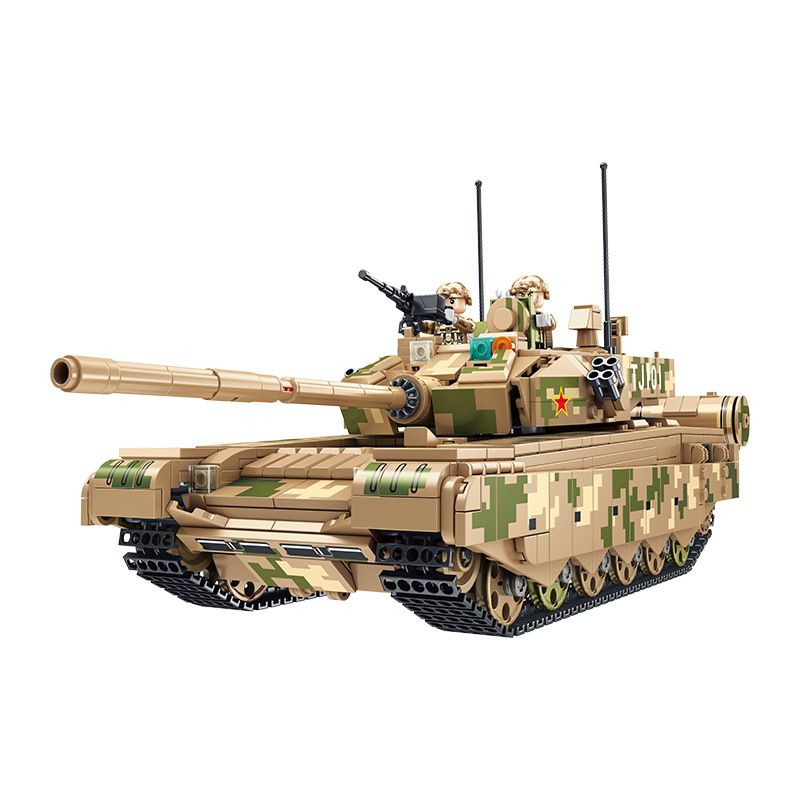 BAKA TECHNOLOGY 33802 non Lego XE TĂNG CHIẾN ĐẤU CHỦ LỰC 99A bộ đồ chơi xếp lắp ráp ghép mô hình Military Army 99A MAIN BATTLE TANK Quân Sự Bộ Đội 1250 khối