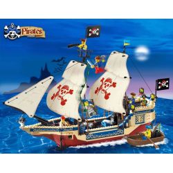 Enlighten 311 Qman 311 Xếp hình kiểu Lego PIRATES OF THE CARIBBEAN Corsair King Of The Seas Marine Tàu Vua Cướp Biển 487 khối
