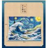 DK 3003 non  KANAGAWA LƯỚT SÓNG bộ đồ chơi xếp lắp ráp ghép mô hình Arts & Crafts THE GREAT WAVE OFF KANAGAWA 1830 khối