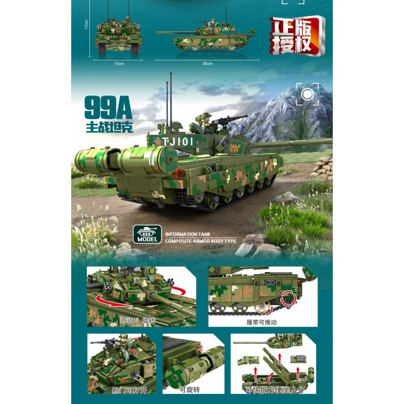 PanlosBrick 688001 688002 Panlos Brick 688001 688002 non  XE TĂNG CHIẾN ĐẤU CHỦ LỰC 99A bộ đồ chơi xếp lắp ráp ghép mô hình Military Army 99A MAIN BATTLE TANK Quân Sự Bộ Đội 1291 khối PanlosBrick 688001 688002 Panlos Brick 688001 688002 non  XE TĂNG CHIẾN ĐẤU CHỦ LỰC 99A bộ đồ chơi xếp lắp ráp ghép mô hình Military Army 99A MAIN BATTLE TANK Quân Sự Bộ Đội 1291 khối
