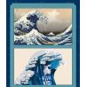 DK 3003 non  KANAGAWA LƯỚT SÓNG bộ đồ chơi xếp lắp ráp ghép mô hình Arts & Crafts THE GREAT WAVE OFF KANAGAWA 1830 khối