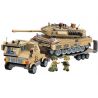 Enlighten 22015 Qman 22015 non  THUNDER XE TĂNG XE bộ đồ chơi xếp lắp ráp ghép mô hình THUNDER MISSION 829 khối