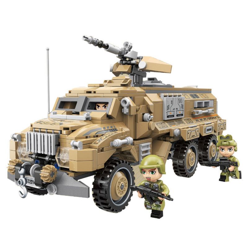 Enlighten 22014 Qman 22014 non Lego XE BỌC THÉP NẶNG bộ đồ chơi xếp lắp ráp ghép mô hình THUNDER MISSION 603 khối