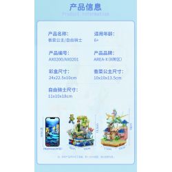 X AREA-X AX0200 0200 non  CÔNG CHÚA MÙI TÂY bộ đồ chơi xếp lắp ráp ghép mô hình X-STORY