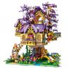 JUHANG TECHNOLOGY 86011 non  NHÀ CÂY SAKURA ELF bộ đồ chơi xếp lắp ráp ghép mô hình TREE HOUSE 2242 khối